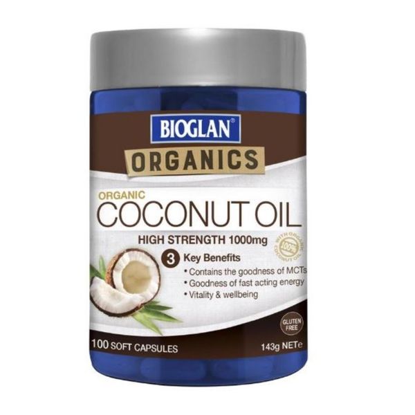 Bioglan Viên Uống Chiết Xuất Dầu Dừa Liều Lượng Cao Superfoods Coconut Oil 100 Viên