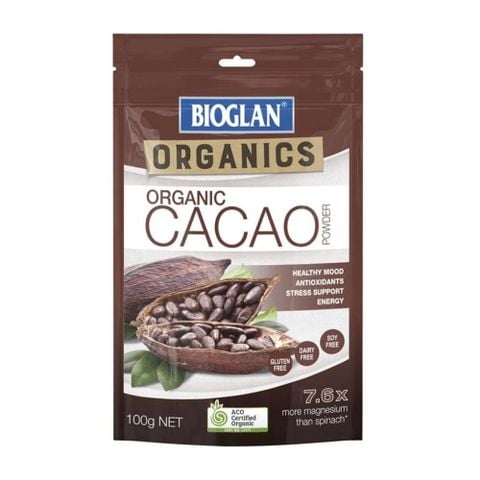 Bioglan Bột Cacao Hữu Cơ Organic Cacao Powder 100g