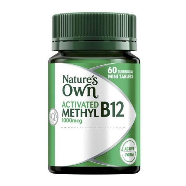 Nature's Own Viên Uống Bổ Sung Vitamin B12 Hoạt Tính Viên Loại Nhỏ 1000mcg Activated Methyl B12 60 Viên