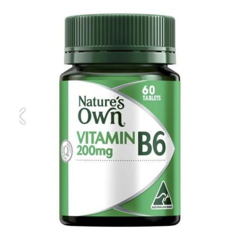 Nature's Own Viên Uống Bổ Sung Vitamin B6 200mg Vitamin B6 60 Viên