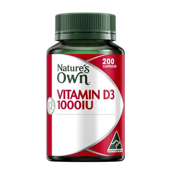 Nature's Own Viên Uống Bổ Sung Vitamin D3 Hỗ Trợ Xương Khớp 1000iu 200 Viên