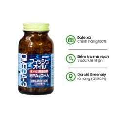 Orihiro Viên Uống Dầu Cá Bổ Sung Omega 3, EPA & DHA 180 Viên