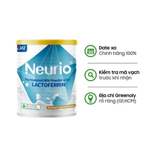 Neurio Sữa Bột Tăng Cường Khả Năng Miễn Dịch Milk Lactoferrin Blue 60g