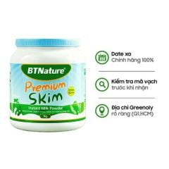 BTNature Sữa Bột Tách Béo Premium Skim Instant Milk Powder 1kg