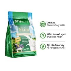 BTNature Sữa Bột Tách Béo Skim Instant Milk Powder Túi 1kg