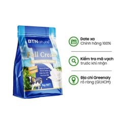 BTNature Sữa Bột Nguyên Kem Full Cream Instant Milk Powder Túi 1kg