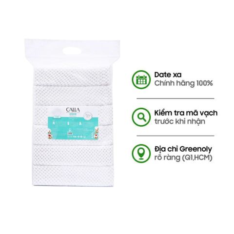Calla Bông Tẩy Trang Làm Sạch Sâu 1kg Miếng Dạng Túi - Phù Hợp Makeup Hằng Ngày