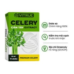 Vitrue Tinh Chất Cần Tây Giảm Cân, Đẹp Da, Ổn Định Huyết Áp Celery Hộp 14 Gói