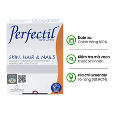 Vitabiotics Perfectil Viên Uống Hỗ Trợ Làm Đẹp Da, Tóc Và Móng Từ Sâu Bên Trong Hộp 30 Viên