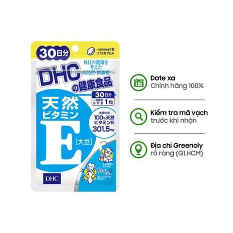 DHC Viên Uống Bổ Sung Vitamin E 30 Ngày