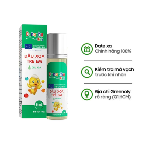 Danapha Kids Dầu Xoa Trẻ Em 9ml