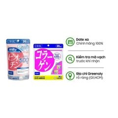 Combo DHC Bổ Sung Collagen & Biotin Da Tóc Móng 30 Ngày