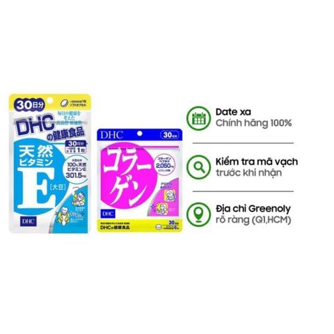 Combo Căng Bóng Da - Collagen & Vitamin E DHC 30 Ngày