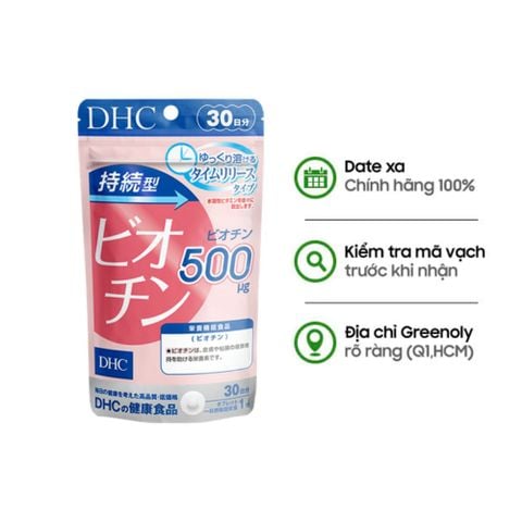 DHC Viên Uống Hỗ Trợ Ngăn Rụng Tóc Sustained Release Biotin 30 Ngày