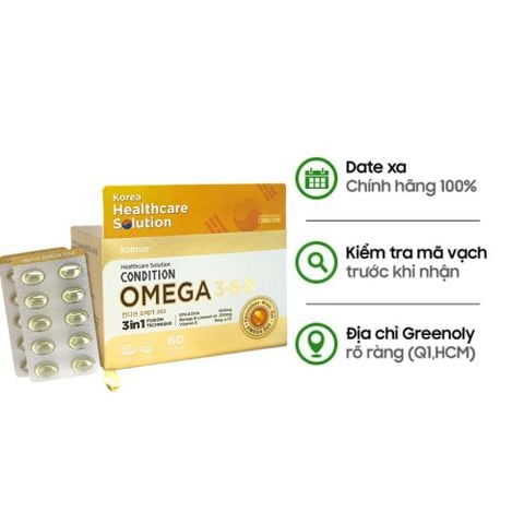 Kolmar Viên Uống Dầu Cá Condition Omega 3-6-9 60 Viên