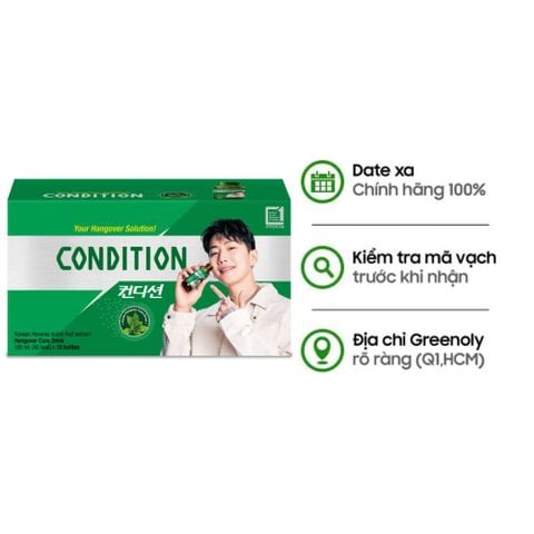 Kolmar Nước Hỗ Trợ Giải Rượu, Giải Độc, Tăng Cường Chức Năng Gan Condition 10 Chai