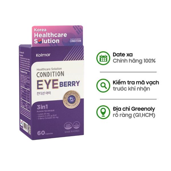 Kolmar Viên Uống Hỗ Trợ Tăng Cường Chức Năng Mắt Condition Eye 60 Viên