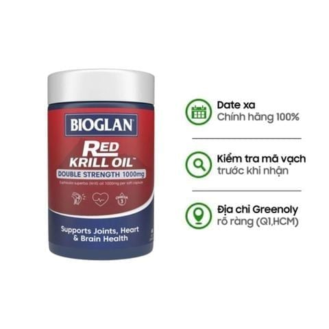 Combo Orihiro Viên Uống Hỗ Trợ Xương Khớp, Bổ Sung Glucosamine 1500mg 900 Viên & Bioglan Viên Bổ Sung Omega Dầu Nhuyễn Thể Red Krill Oil 1000mg 60 Viên