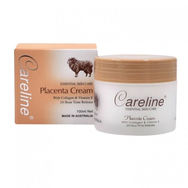 Careline Kem Dưỡng Nhau Thai Cừu Collagen & Vitamin E Chống Lão Hóa Placenta Cream 100ml