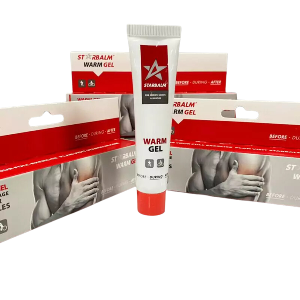 Starbalm Gel Làm Nóng Hỗ Trợ Giảm Đau Lưng, Vai, Cổ, Tay, Chân Trước Và Sau Khi Vận Động Tuýp 25ml
