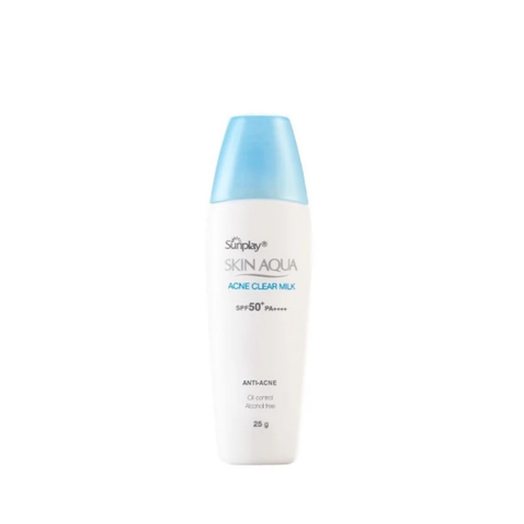 Sunplay Sữa Chống Nắng Dưỡng Da Ngừa Mụn Skin Aqua Acne Clear Milk 25g