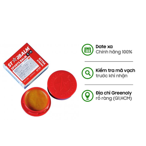 Starbalm Cao Đỏ Làm Nóng Mạnh Xoa Bóp Cho Người Lớn Tuổi, Kích Thích Máu Lưu Thông Cơ Bắp Giãn Nở 10g