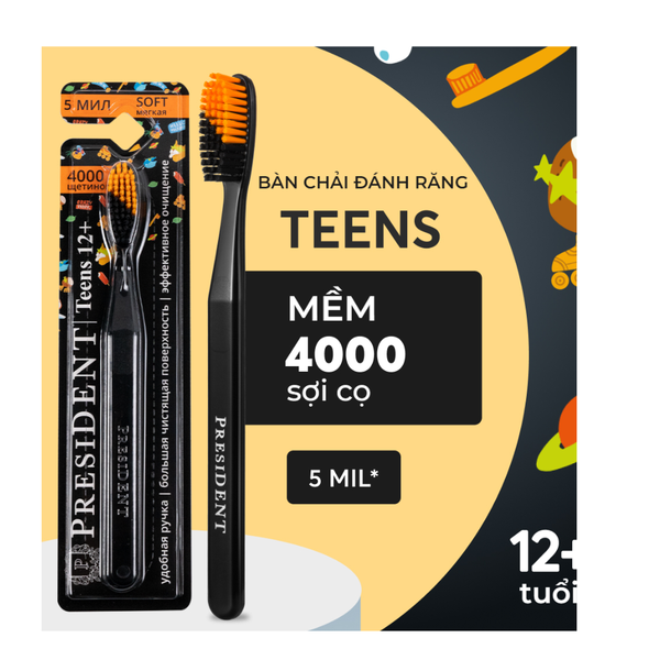 President Bàn Chải Trẻ Em Soft Lông Mềm 5 MIL