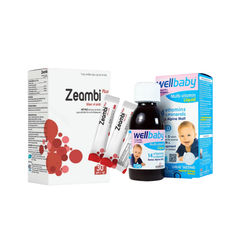Combo Bé Khỏe Bé Ăn Ngon Cân Bằng Hệ Vi Sinh Đường Ruột, Vitamin Và Khoáng Chất Cho Trẻ Zeambi Plus & Vitabiotics Wellbaby