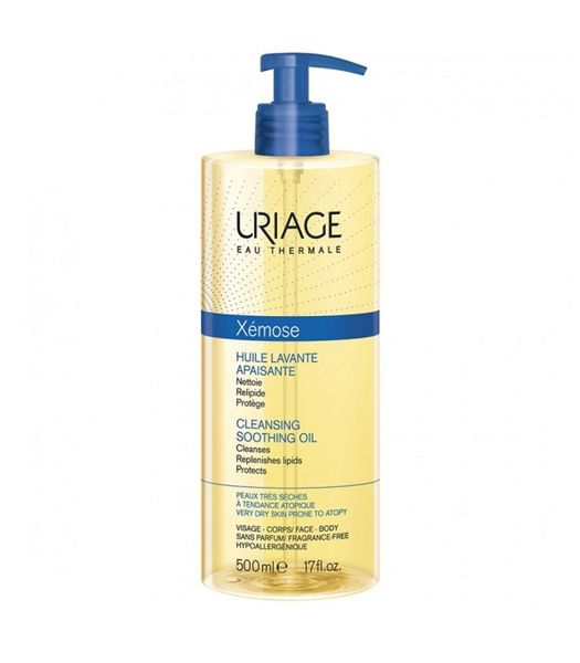 Uriage Gel Làm Sạch Da Gel Oil Xemose Huile Lavante Apaisante 500ml