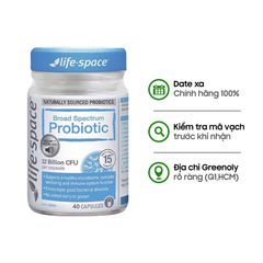Men Vi Sinh Cho Người Lớn Probiotic Life Space - 40 Viên Từ Úc