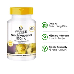 Warnke Viên Uống Tinh Dầu Hoa Anh Thảo Nachtkerzenol 500mg 100 Viên