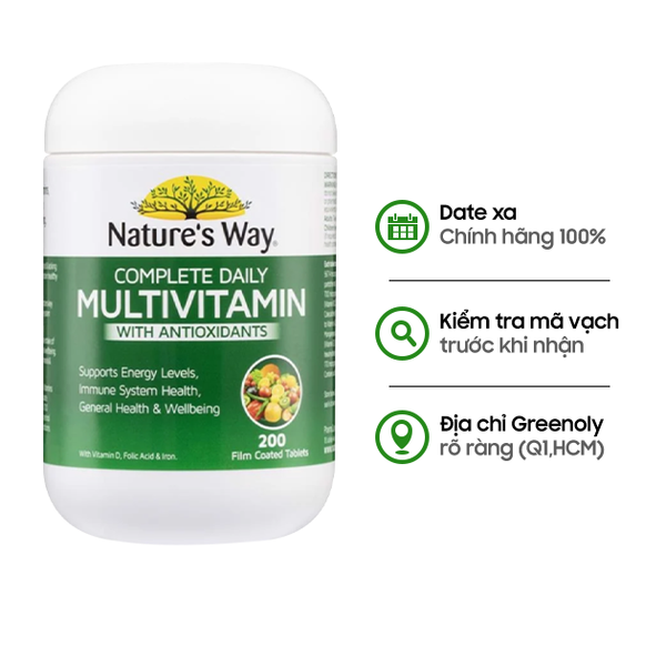 Nature’s Way Viên Uống Vitamin Tổng Hợp Complete Daily Multivitamin Úc 100 Viên
