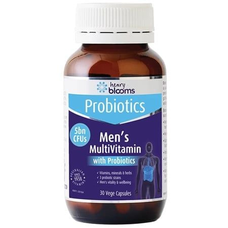 Henry Blooms Viên Bổ Sung Vitamin Tổng Hợp Cho Nam Multivitamin With Probiotics For Men 30 Viên