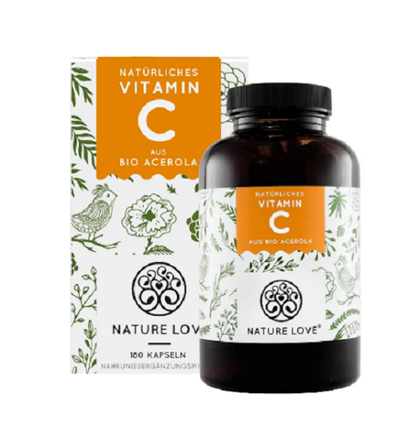 Nature Love Viên Uống Chiết Xuất Sơ Ri Acerola & 17% Vitamin C Tăng Đề Kháng 180 Viên