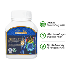 Vitatree Viên Uống Hỗ Trợ Thải Độc Mỡ Nội Tạng Organ Fat Detox 60 Viên