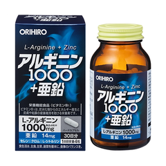 Orihiro Viên Uống Tăng Cường Sinh Lý Nam Giới L-Arginine 1000mg Và Zinc 120 Viên