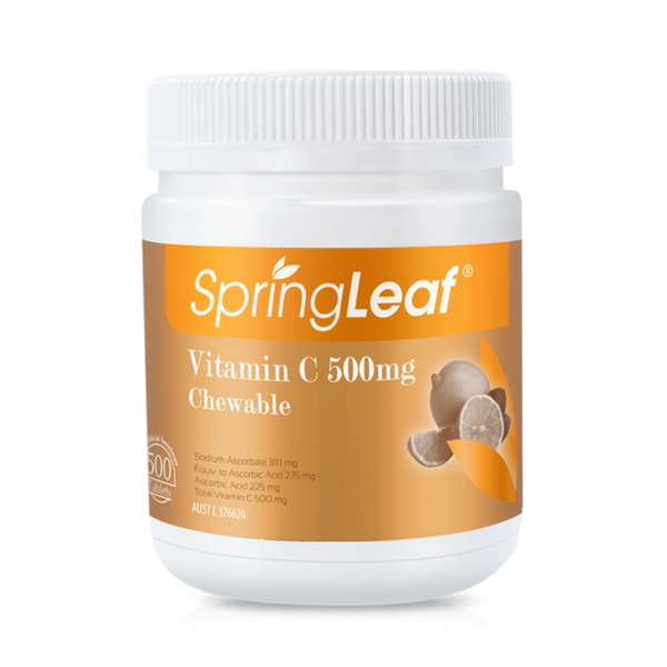 SpringLeaf Viên Nhai Vitamin C Chewable Tablet 500mg 500 Viên