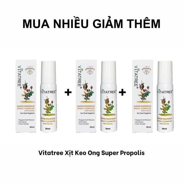 Vitatree Xịt Keo Ong Super Propolis 30ml