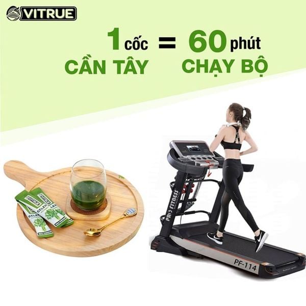 Vitrue Tinh Chất Cần Tây Giảm Cân, Đẹp Da, Ổn Định Huyết Áp Celery Hộp 14 Gói
