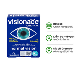 Vitabiotics Viên Uống Visionace Original Bổ Sung Vitamin, Khoáng Chất, Lutein, Hỗ Trợ Cải Thiện Thị Lực 30 Viên