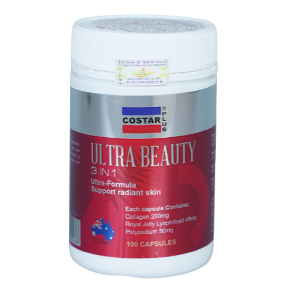 Costar Viên Uống Làm Đẹp Da Ultra Beauty 3 In 1 Cải Thiện Độ Đàn Hồi Da 100 Viên