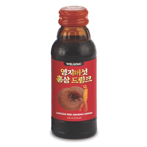 Welson Nước Uống Hồng Sâm Linh Chi Lingzhi Red Ginseng 10 Chai