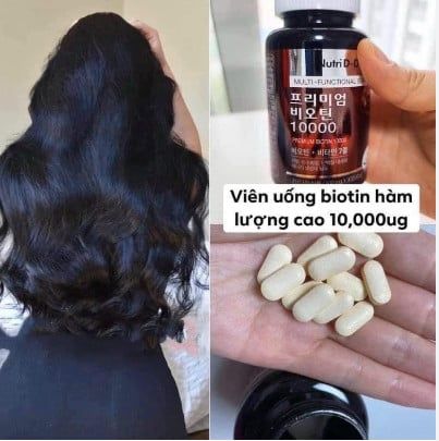 Nutri D-Day PREMIUM Biotin 10000 Cho Tóc Khỏe 90 viên