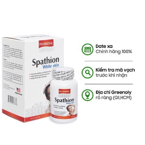 Pharmekal Viên Uống Trắng Da, Mờ Nám Spathion White Skin 30 Viên