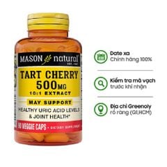 Mason Natural Viên Uống Cải Thiện Gout Tart Cherry 500mg 90 Viên