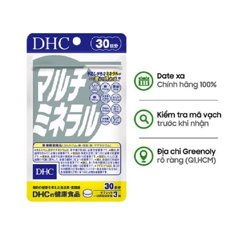 [HSD 31/10/2025] DHC Viên Uống Khoáng Tổng Hợp Multi Minerals