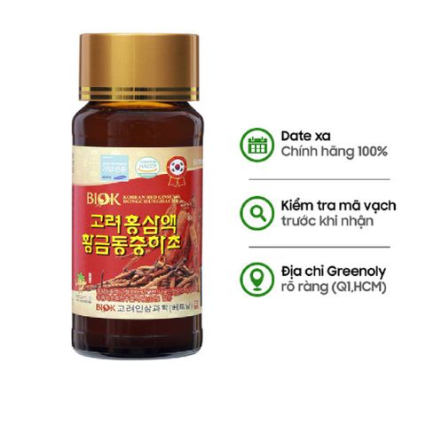 Biok Nước Uống Hồng Sâm Đông Trùng Hạ Thảo 100ml