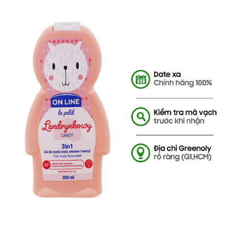 On Line Sữa Tắm Gội Trẻ Em Le Petit 3in1 350ml