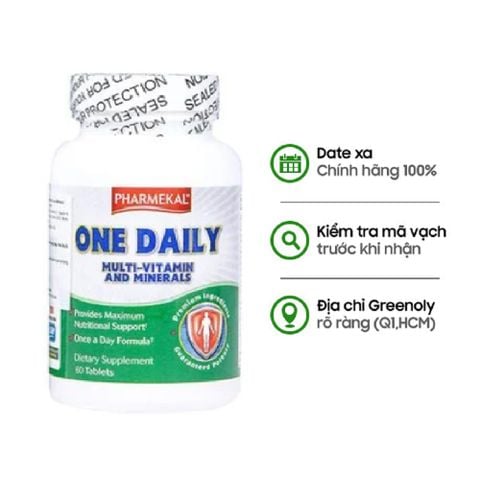 Pharmekal Viên Uống Bổ Sung Vitamin Và Khoáng Chất Multivitamin and Mineral 60 Viên