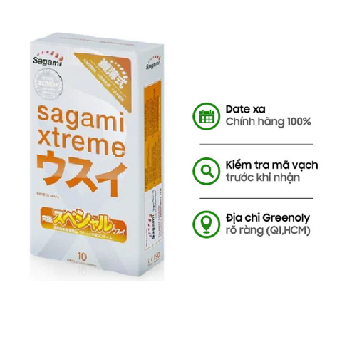 Okamoto Bao Cao Su Siêu Mỏng Kiểu Truyền Thống Sagami Superthin 10 Cái